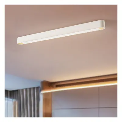 Deckenleuchte Soft, 95 x 6 cm, weiß, Aluminium, G13