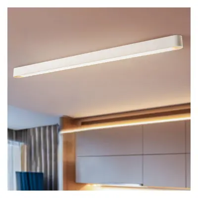 Deckenleuchte Soft, 125 x 6 cm, weiß, Aluminium, G13