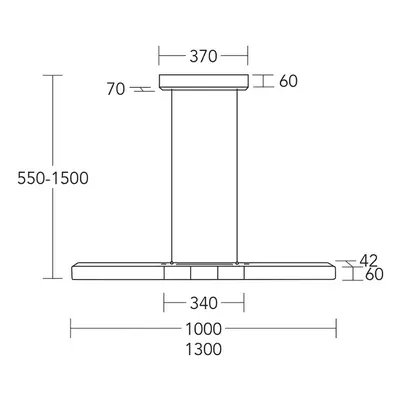 HerzBlut LED-Hängeleuchte Lana del nero, Holz, dimmbar