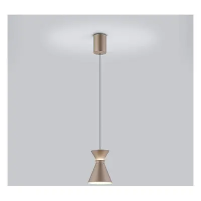 Helestra LED-Hängelampe LUK, braun, 1-flg., dimmbar