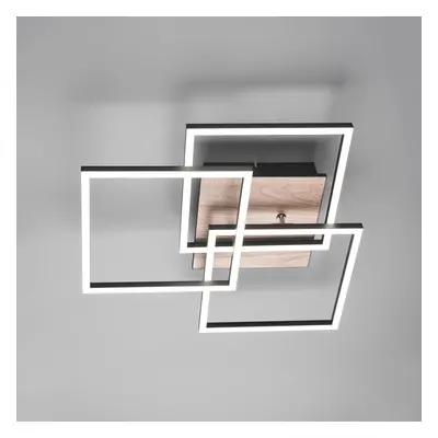 LED-Deckenlampe Mobile 3-flg. Fernbedienung Holz