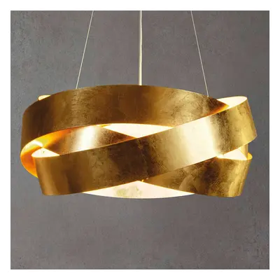 LED-Hängeleuchte Pura mit Blattgold 60 cm