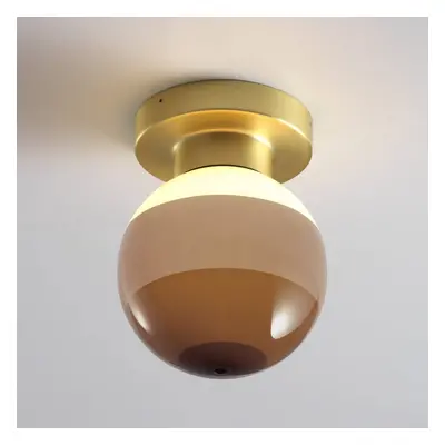 MARSET LED-Wandlampe Dipping Light A2, braun/messing