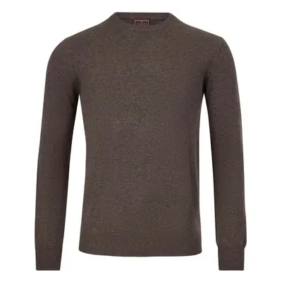 Cashmere Herren Pullover Rundhals braun XXL
