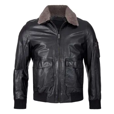 Sergio Lederjacke schwarz XXL