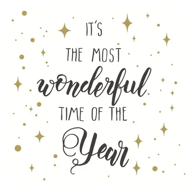 Serviette « Most Wonderful Time »