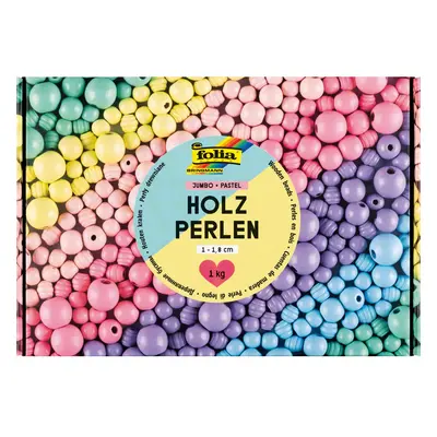 Perles en bois Jumbo Pack « Pastel »
