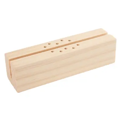 Support en bois pour fleurs séchées et anneau déco, 15 x 4 x 4 cm