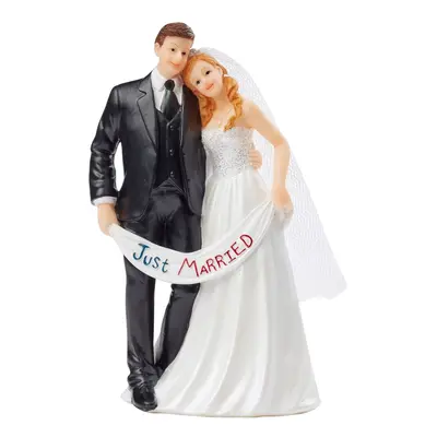 Couple de mariés « Just Married », env. 13,5 x 7 cm