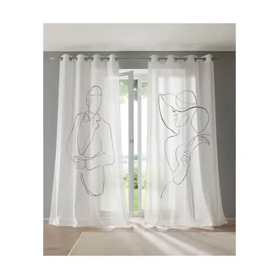 heine home Gardine Ösen 1 Stk. tlg.