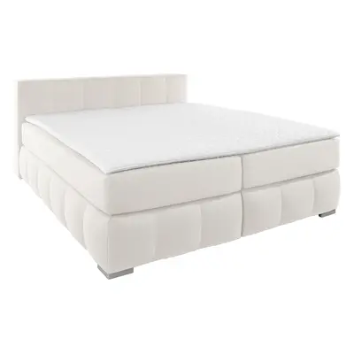 Home affaire Boxspringbett "Chelles" inkl. Topper, in XXL- Überlänge 220 cm, Unterbox mit feine Wölbung