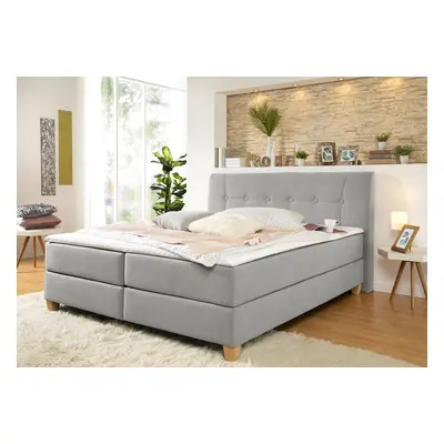 Home affaire Boxspringbett "Calloway" inkl. Topper, XXL-Ausführung, in 4 Farben, 5 Breiten, 3 Matratzenarten