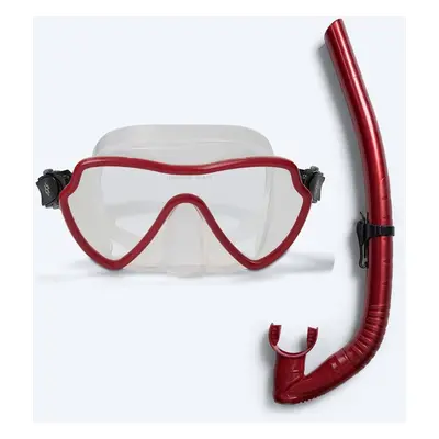Watery Combo Schnorchelset für Erwachsene (Ab 15 Jahren) - Fraser/Coast - Rot - Snorchelsets für Erwachsene (16+ Jahre)