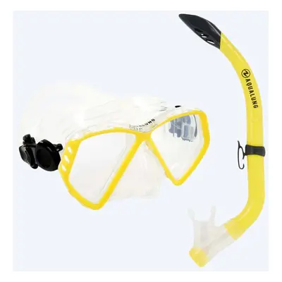 Aqualung Combo Schnorchelset für Kinder (8-18) - Combo Cub - Klar/gelb