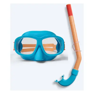 Watery Combo Schnorchelset für Kinder (4-10) - Wyre - Blau/orange - Snorchelsets für Kinder (4-16 Jahre)