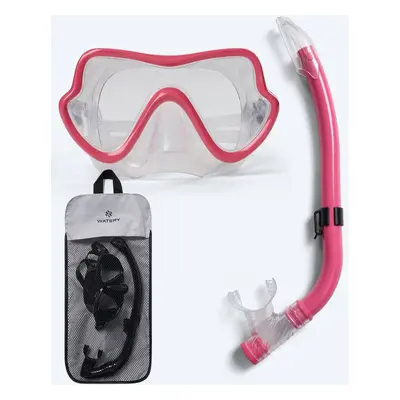 Watery Combo Schnorchelset für Junior (8-15) - Trigger - Rot - Snorchelsets für Kinder (4-16 Jahre)