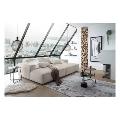 KAWOLA Big Sofa SAMU Feincord beige