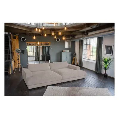 KAWOLA Big Sofa MADELINE Cord taupe
