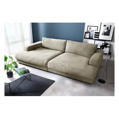 KAWOLA Big Sofa MADELINE Stoff cremeweiß