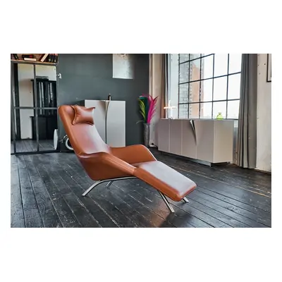 KAWOLA Relaxliege CAVAL Leder braun
